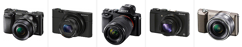 Parhaiden Sony-kameroiden luokitus