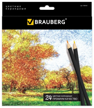 BRAUBERG Artis barisan 24 warna (180565)