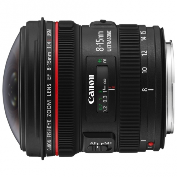 Canon EF 8-15 mm f / 4.0L Ojo de pez USM