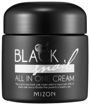 Mizon Black bava di lumaca crema all in one Crema con estratto di bava di lumaca nera