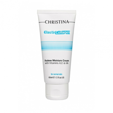 Christina Elastincollagen Azulene Creme Hidratante com Vitaminas A, E e Ha para pele normal