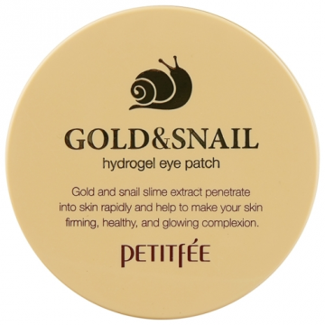 Patch per occhi in idrogel Petitfee Gold & Snail