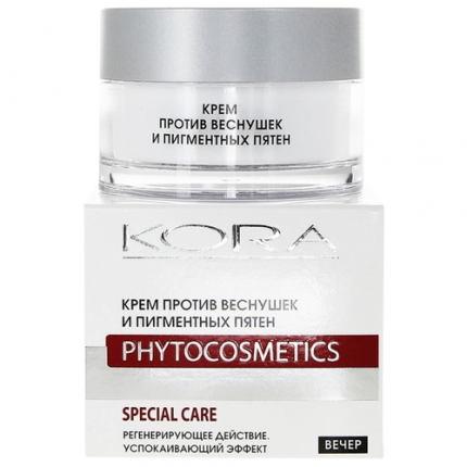 Kora Phytocosmetics Anti-Sommersprossen- und Altersfleckencreme