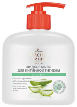 Červená linie pro intimní hygienu Aloe Vera 250 ml
