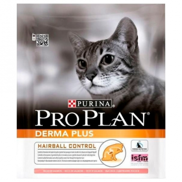 Purina Pro Plan Derma Plus feline rig på laksetør
