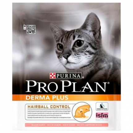 Purina Pro Plan Derma Plus котешки богат на сьомга суха