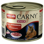 Animonda Carny Senior voor oudere katten met runder- en kalkoenhart