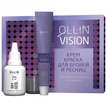 Цветен крем за вежди и мигли Ollin Vision Set