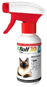 Ang Rolfыlub 3D tick at pulgas spray para sa mga pusa na 200 ML