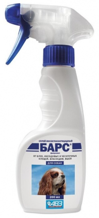 Barras (AVZ) spray insectoacaricida para animais de estimação 200 ml