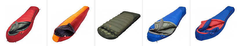 Rating of the best sleeping bags
