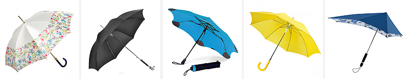 Vurdering av de beste paraplyene