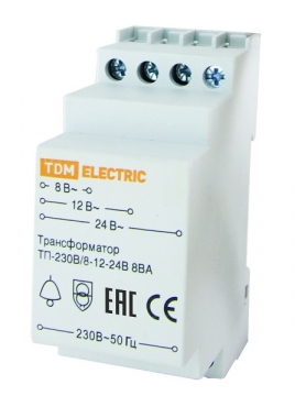TDM ELECTRIC TP-230V / 8-12-24V AC 8VA