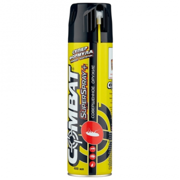 Combat SuperSpray + aerosol for crawling insects