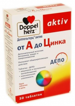 Queisser Pharma Doppelherz tillgång från a till zink 1,5 g nr 30